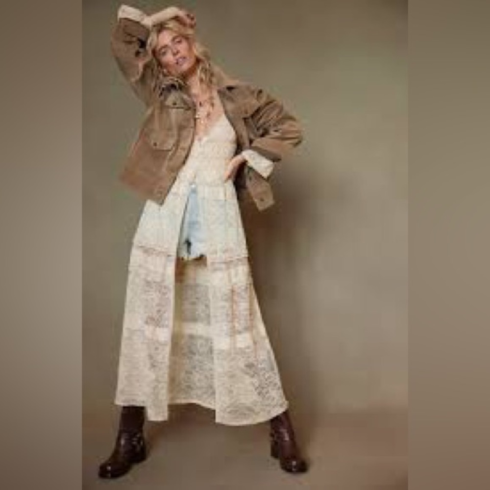 Free People Sweet Saloon Maxi Bodysuit